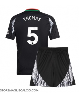 Arsenal Thomas Partey #5 Maglia Gara Trasferta Repliche 2024-25 Bambino
